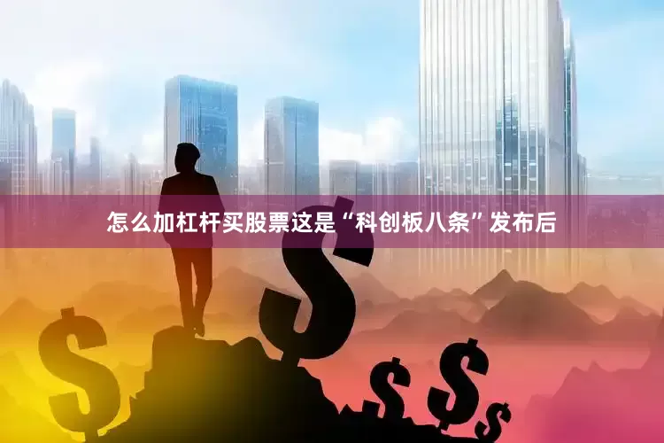 怎么加杠杆买股票这是“科创板八条”发布后