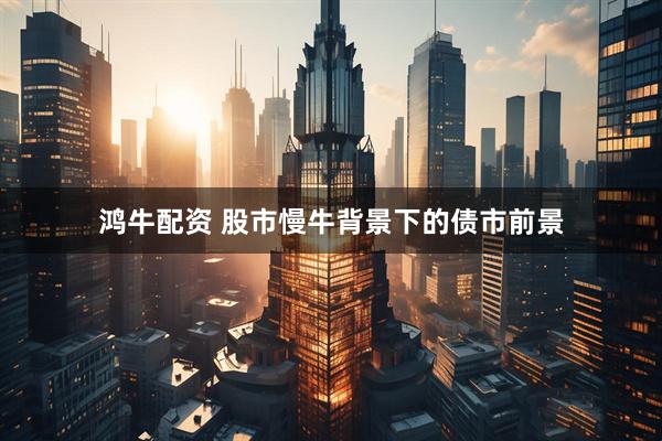 鸿牛配资 股市慢牛背景下的债市前景