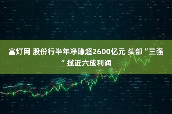 富灯网 股份行半年净赚超2600亿元 头部“三强”揽近六成利润